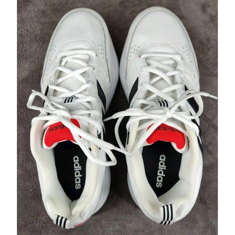 Adidas‎ Mens White Sneakers Size 8.5 PWJ 001004 2019